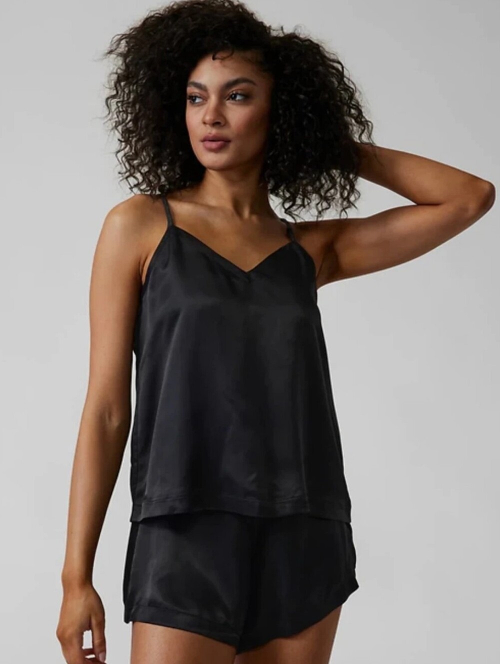 Athleta Womans New Cool Calm Black Comfy Cami Top